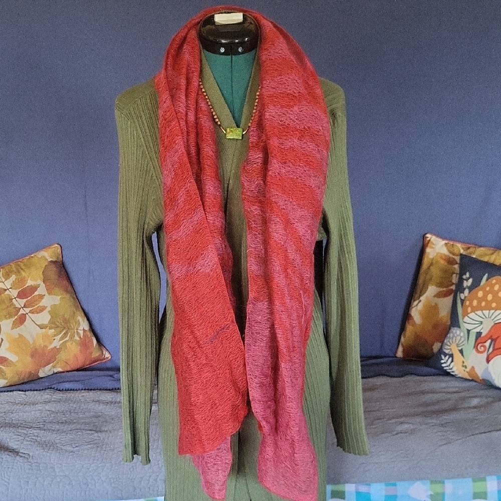 Red and Pink Scarf